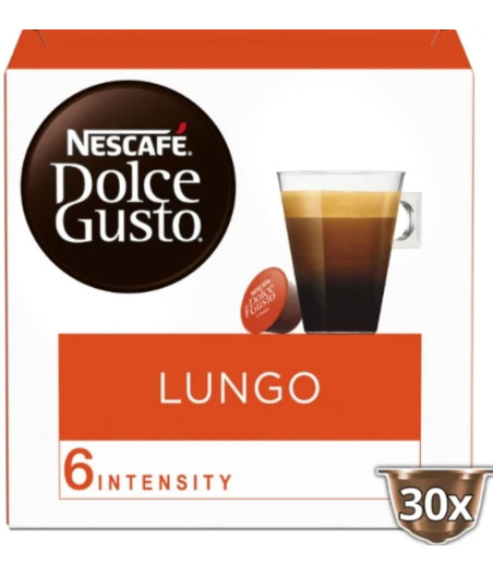 CAFE LUNGO X30 CAPSULES DOLSE GUSTO NESCAFE 190G