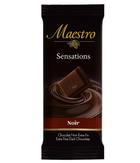 CHOCOLAT EXTRA FIN NOIR SENSATION  90G