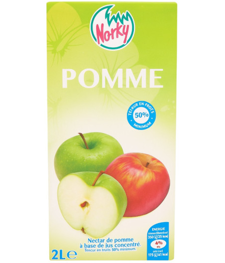JUS NECTAR DE POMME NORKY 2L