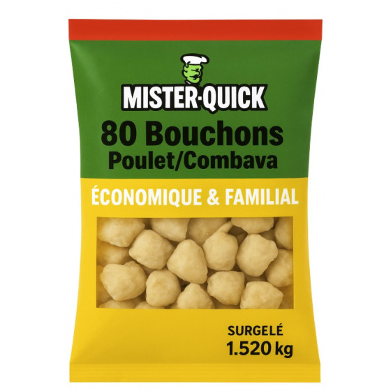 MISTER-QUICK BOUCHONS POULET/COMBAVA  1,520G