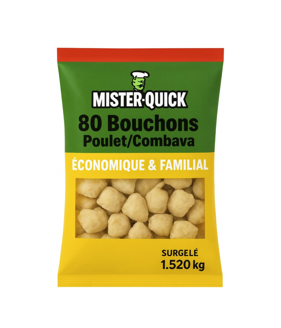 MISTER-QUICK BOUCHONS POULET/COMBAVA  1,520G