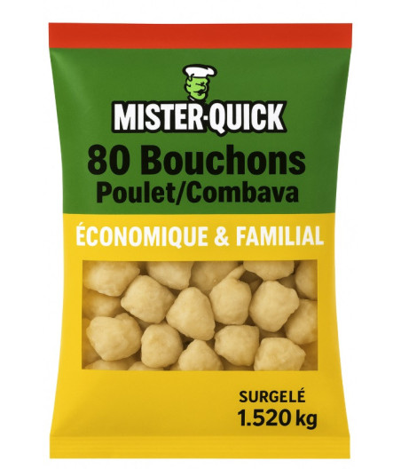 MISTER-QUICK BOUCHONS POULET/COMBAVA  1,520G