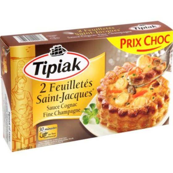 FEUILLETÉS SAINT-JACQUES SAUCE COGNAC FINE CHAMPAGNE 110G