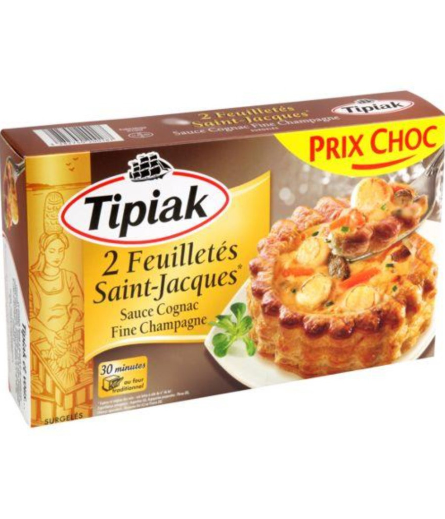 FEUILLETÉS SAINT-JACQUES SAUCE COGNAC FINE CHAMPAGNE 110G