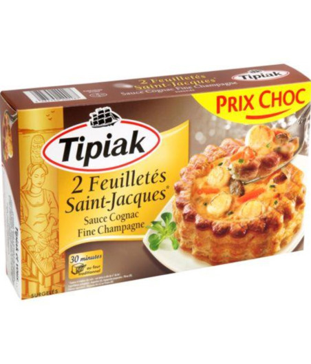 FEUILLETÉS SAINT-JACQUES SAUCE COGNAC FINE CHAMPAGNE 110G
