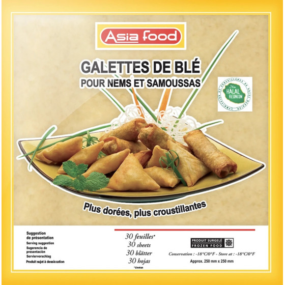 FEUILLES DE SAMOUSSA HALAL X30 650G