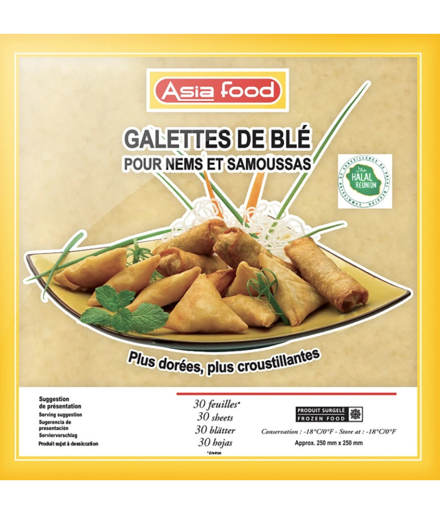 FEUILLES DE SAMOUSSA HALAL 30X 650 G