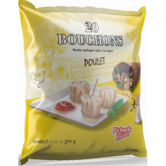 20 BOUCHONS DE POULET P'TI SNACKS DE LA REUNION 370G