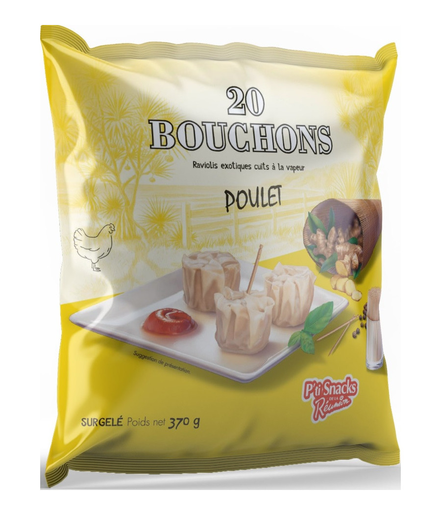 20 BOUCHONS DE POULET P'TI SNACKS DE LA REUNION 370G