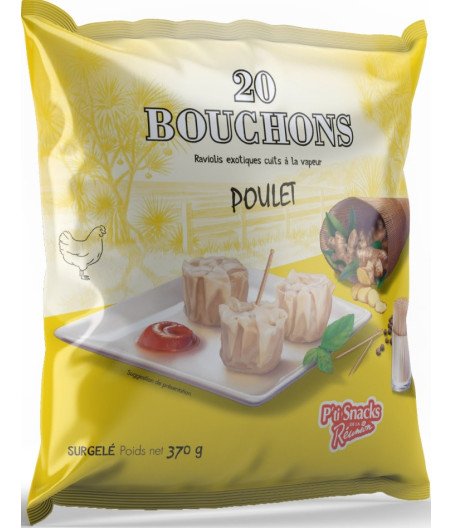20 BOUCHONS DE POULET P'TI SNACKS DE LA REUNION 370G