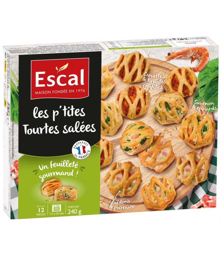 LES P’TITES TOURTES SALEES ESCAL 240G