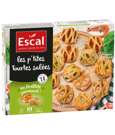 LES P’TITES TOURTES SALEES ESCAL 240G