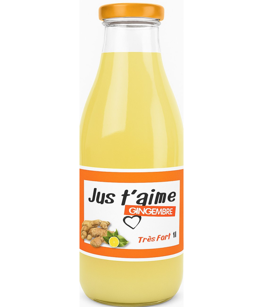 JUS DE FRUITS CONCENTRE A BASE GINGEMBRE T'AIME 1L