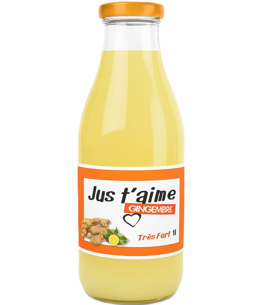 JUS DE FRUITS CONCENTRE A BASE GINGEMBRE T'AIME 1L