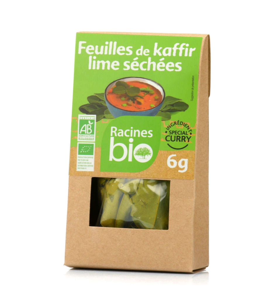 FEUILLES DE KAFFIR LIME SECHEES RACINES BIO 6G