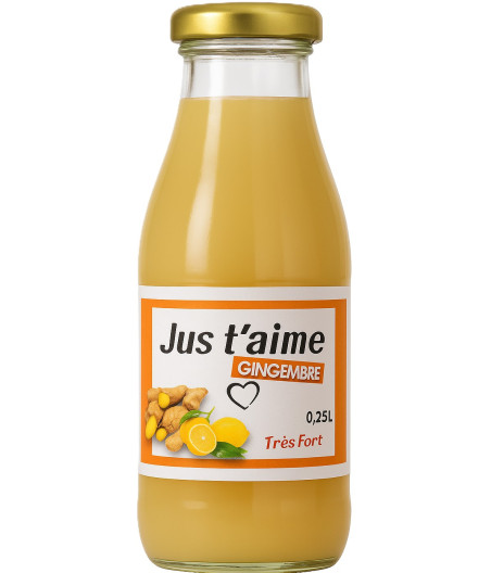 JUS DE FRUITS CONCENTRE A BASE GINGEMBRE T'AIME 0.25L