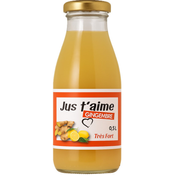 JUS DE FRUITS CONCENTRE A BASE GINGEMBRE T'AIME 0,5L