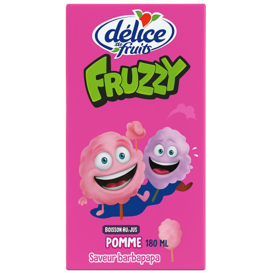 JUS DE POMME BOISSON AU JUS BARBAPAPA FRUZZY DELICE 180ML