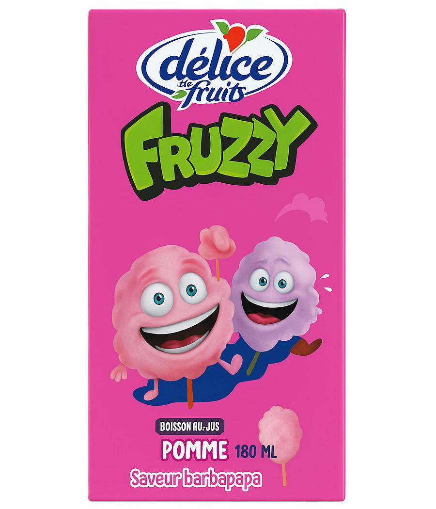 JUS DE POMME BOISSON AU JUS BARBAPAPA FRUZZY DELICE 180ML