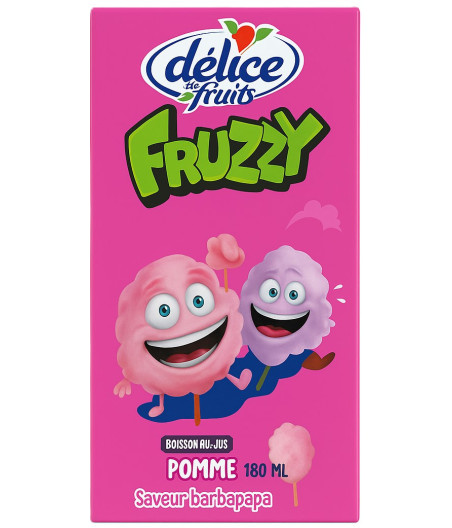 JUS DE POMME BOISSON AU JUS BARBAPAPA FRUZZY DELICE 180ML