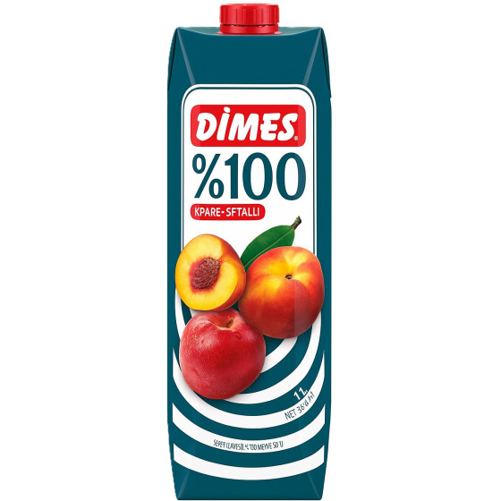 JUS DE FRUITS POMME & PEACH JUICE DIMES 1L