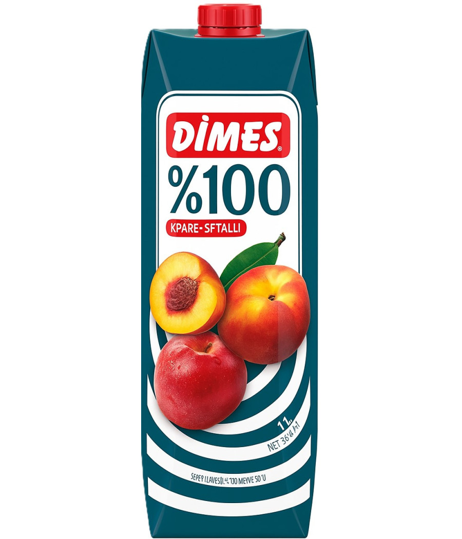 JUS DE FRUITS POMME & PEACH JUICE DIMES 1L