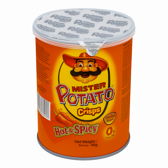 CHIPS HOT & SPICY MISTER POTATO 45G