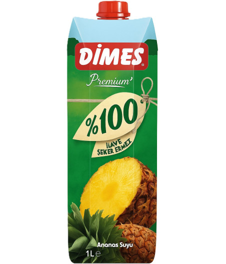 JUS DE FRUITS D'ANANAS SANS SUCRES AJOUTES DIMES 1L