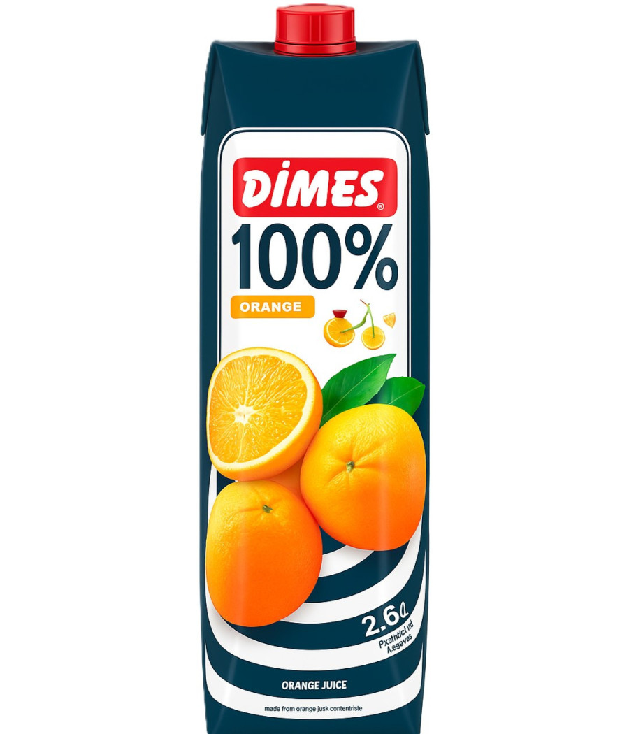 JUS DE FRUITS D'ORANGE DIMES 1L