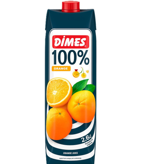 JUS DE FRUITS D'ORANGE DIMES 1L