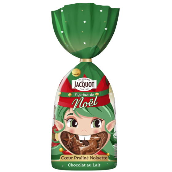 ASSOTISSMENTS DE CHOCOLAT AU LAIT COEUR PRALINE NOISETTE JACQUOT 250G