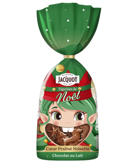ASSOTISSMENTS DE CHOCOLAT AU LAIT COEUR PRALINE NOISETTE JACQUOT 250G
