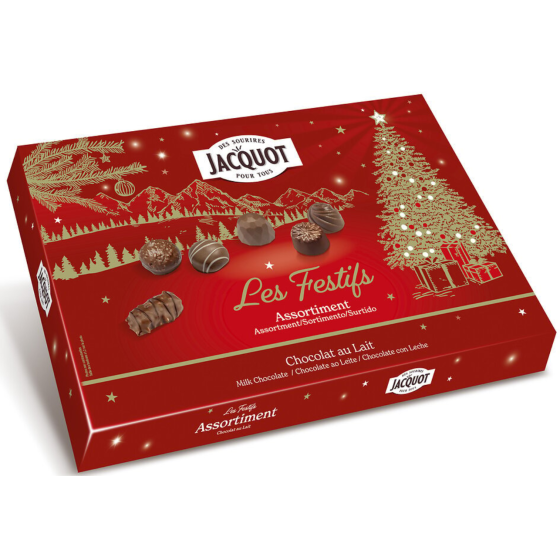 ASSORTISSEMENTS DE BONBON DE CHOCOLAT AU LAIT JACQUOT 424G