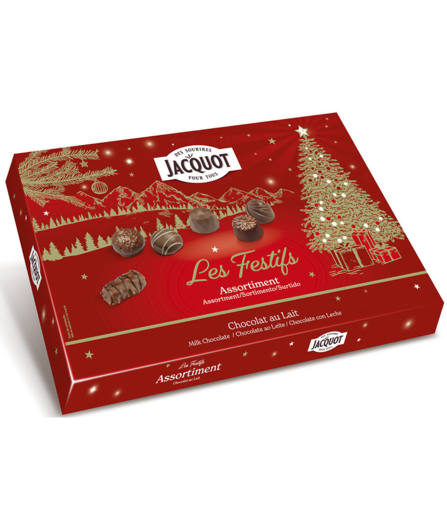 ASSORTISSEMENTS DE BONBON DE CHOCOLAT AU LAIT JACQUOT 424G