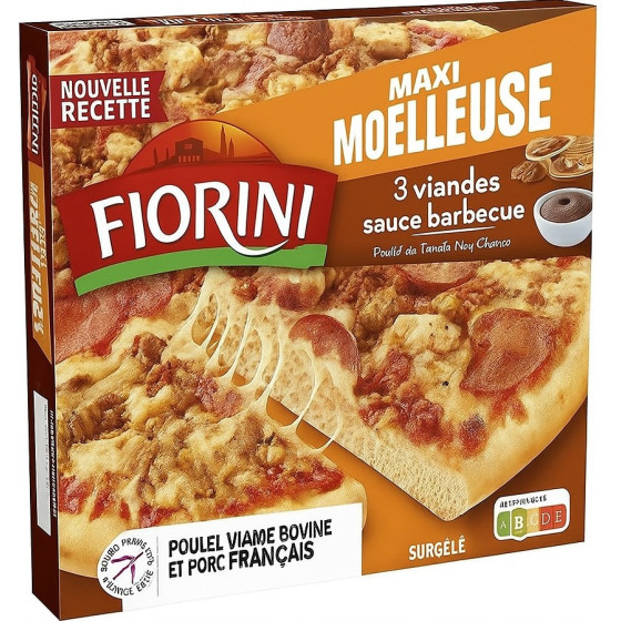 PIZZA MAXI MOELLEUSE 3 VIANDES FIORINI 590G