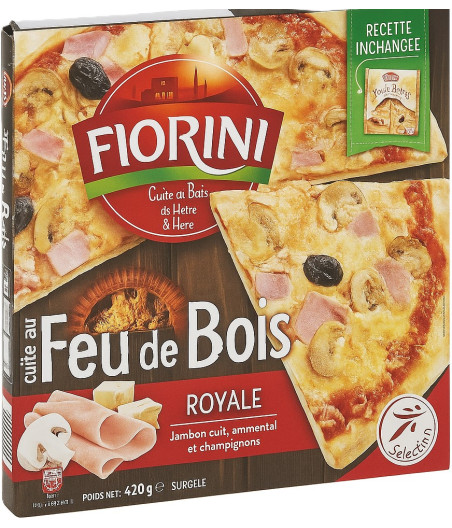 PIZZA ROYALE CUITE AU FEU DE BOIS FIORINI 420G