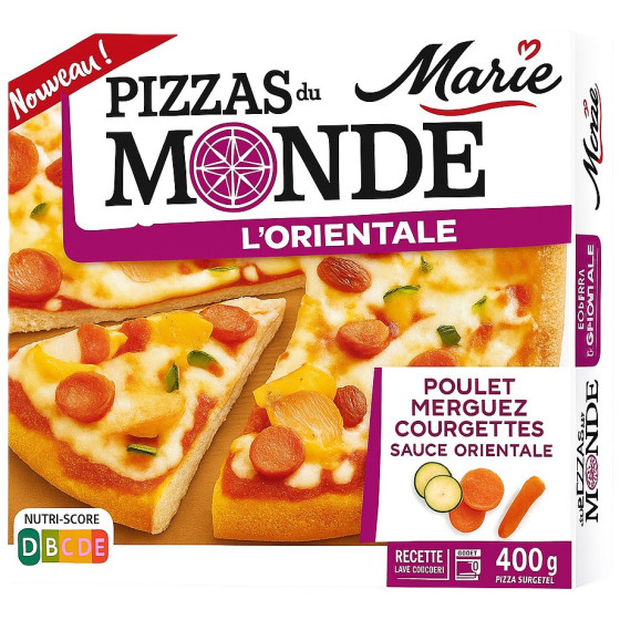 PIZZAS DU MONDE L'ORIENTALE MARIE 400G