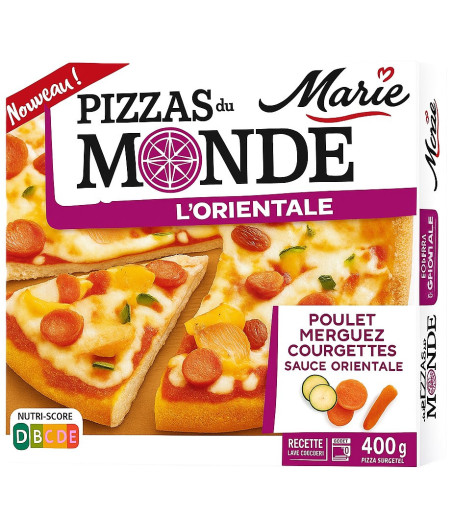 PIZZAS DU MONDE L'ORIENTALE MARIE 400G