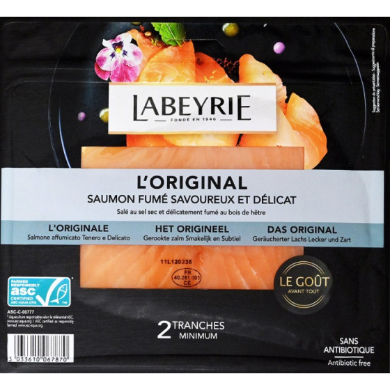 SAUMON FUME NORVEGE LABEYRIE 75G