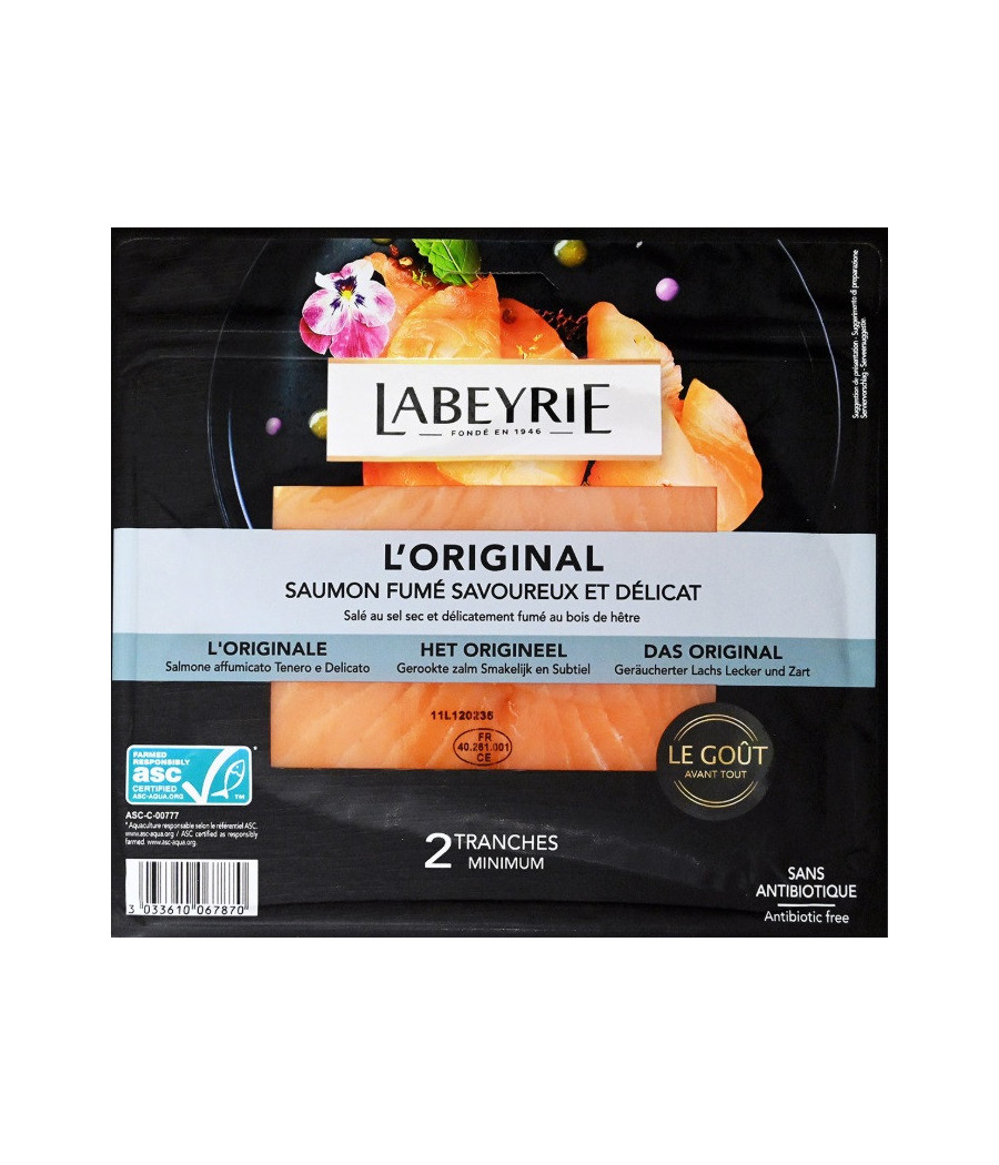 SAUMON FUME NORVEGE LABEYRIE 75G