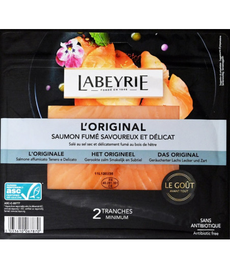 SAUMON FUME NORVEGE LABEYRIE 75G