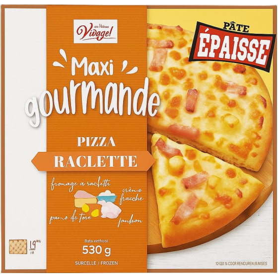 PIZZA MAXI GOURMANDE RACLETTE VIVAGEL 530G