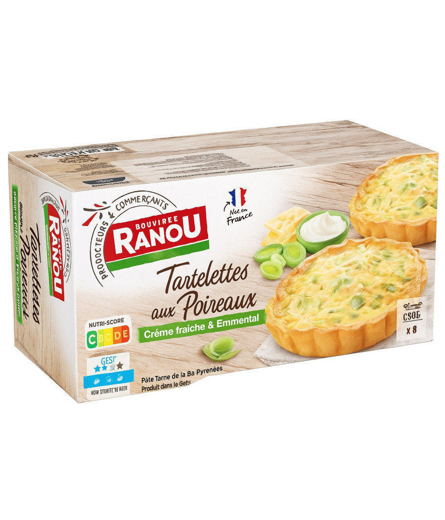 8 MINI-TARTELETTES AUX POIREAUX MONIQUE RANOU 8X100G