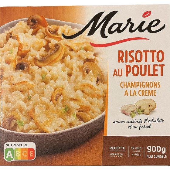 RISOTTO AU POULET ET CHAMPIGNONS A LA CREME MARIE 900G