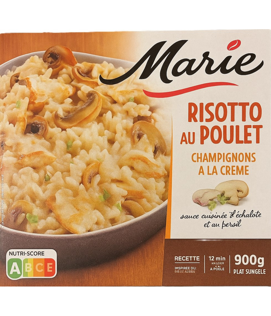 RISOTTO AU POULET ET CHAMPIGNONS A LA CREME MARIE 900G