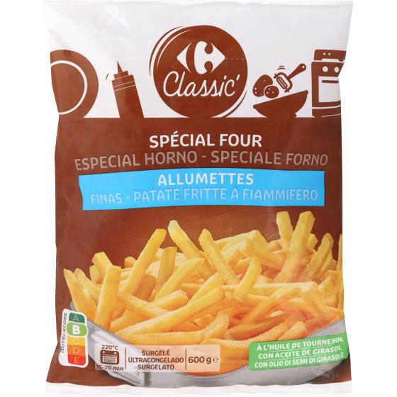 FRITES ALLUMETTES CARREFOUR 600G