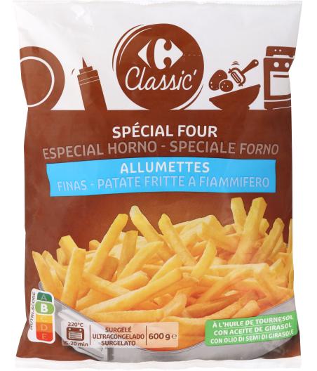 FRITES ALLUMETTES CARREFOUR 600G