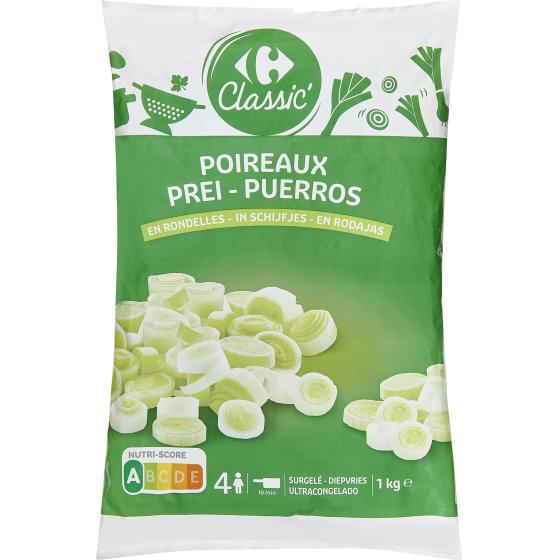 POIREAUX EN RONDELLES CARREFOUR 1KG