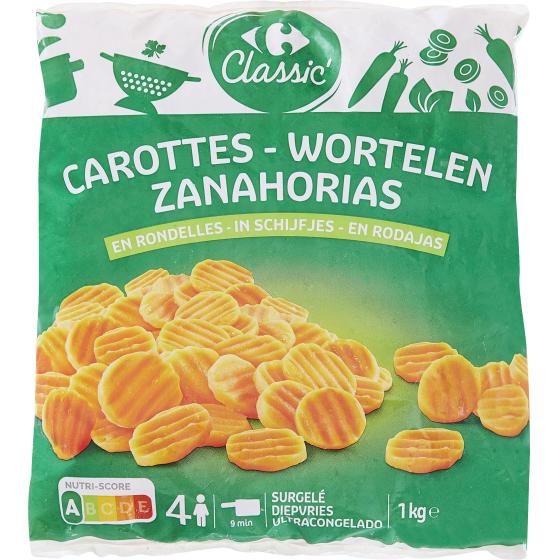 CAROTTES EN RONDELLES CARREFOUR 1KG