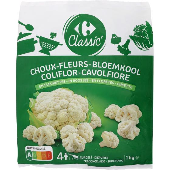 CHOUX-FLEURS EN FLEURETTES CARREFOUR 1KG